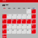 ジムニーパーツメーカーAPIOの8月のスケジュール